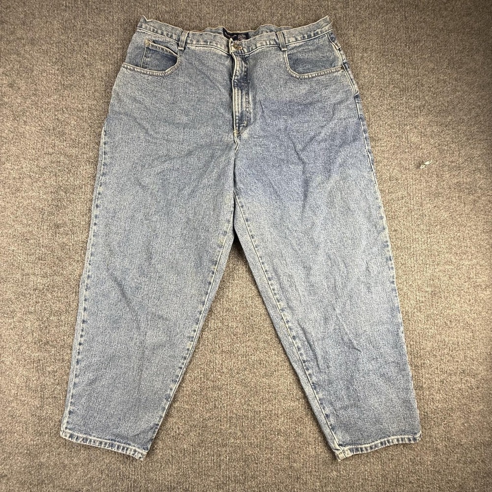 Gloria Vanderbilt Jeans Womens 24 Petite Light Wash High Rise Relaxed Tapered